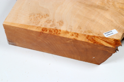 Abschnitt Erle Maser 285x230x60mm - Erle0045