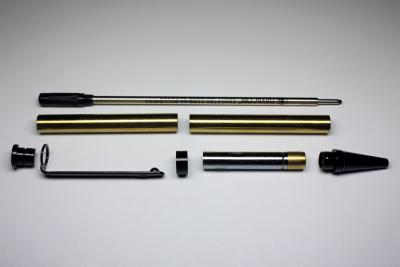 Slimline Ballpoint Pen Kit black chrome