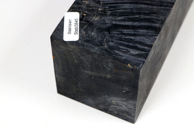 Block Maple Burl black stabilized 145x63x63mm - Stabi3845