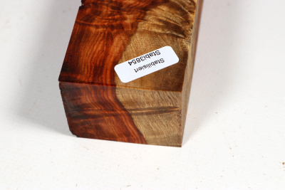 Block Amboyna Burl stabilized 158x50x40mm - Stabi3854