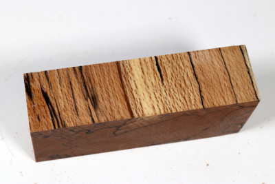 Block Beech spalted stabilized 106x44x29mm - Stabi3843