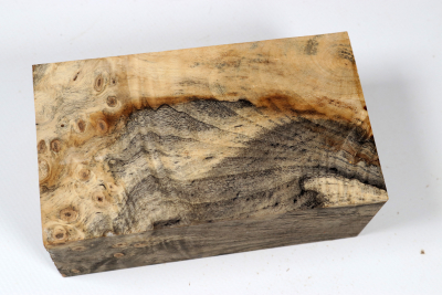 Block Buckeye Burl stabilized 128x73x53mm - Stabi3833