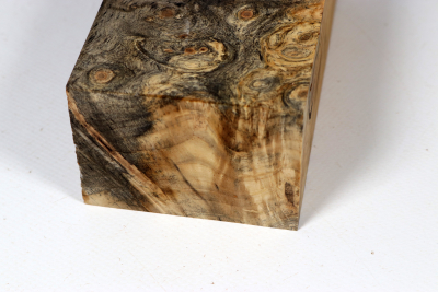 Block Buckeye Burl stabilized 128x73x53mm - Stabi3833