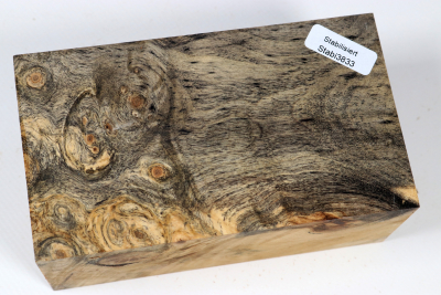 Block Buckeye Burl stabilized 128x73x53mm - Stabi3833