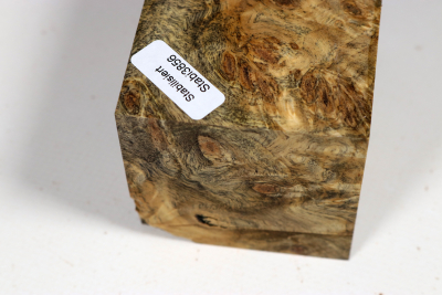 Block Buckeye Burl stabilized 68x59x59mm - Stabi3856