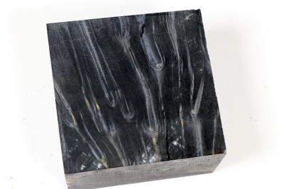 Block Box Elder Maple Burl black stabilized 65x62x35mm - Stabi3842