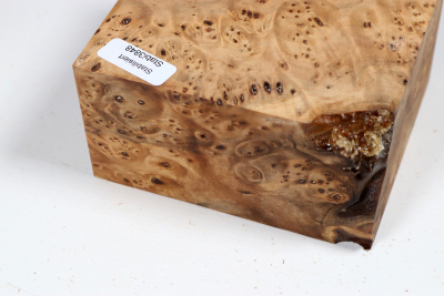 Square Linden Tree Burl stabilized 96x84x51mm - Stabi3848