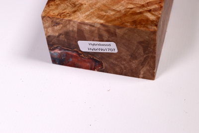 Box Mod Blank Hybridwood Maple Burl stabilized - HybrWo1707