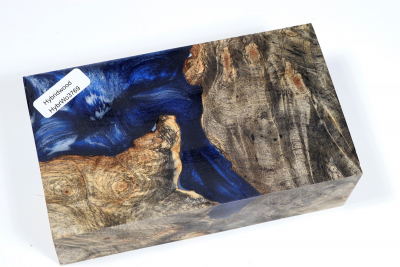 Box Mod Blank Hybridwood Buckeye Burl stabilized - HybrWo3769