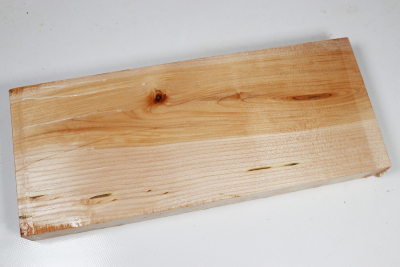 Brett Muschelahorn schlicht 380x145x38mm - Ahorn0377