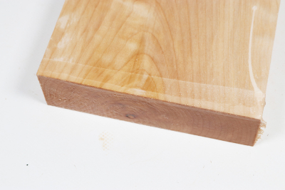 Brett Muschelahorn schlicht 380x145x38mm - Ahorn0377