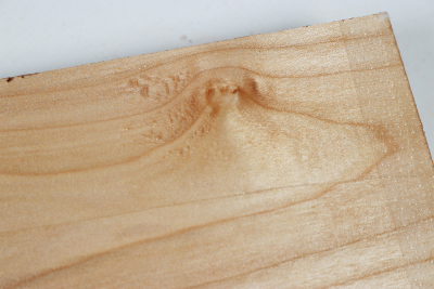 Board Qulited Maple plain 440x100x36mm - Ahorn0373