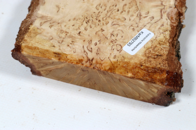 Brettabschnitt karelische Maserbirke  285x100x28mm - KarMB2793