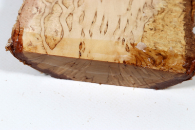 Brettabschnitt karelische Maserbirke  285x100x28mm - KarMB2793