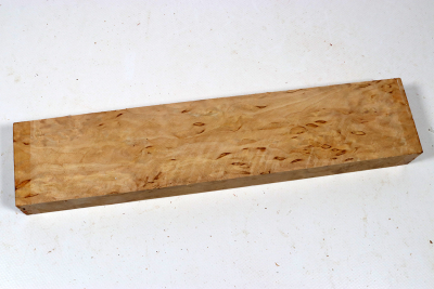 Brettabschnitt karelische Maserbirke  305x65x29mm - KarMB2790