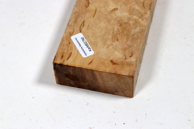 Brettabschnitt karelische Maserbirke  305x65x29mm - KarMB2790