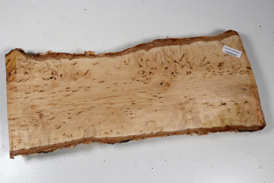 Brettabschnitt karelische Maserbirke  315x110x25mm - KarMB2947