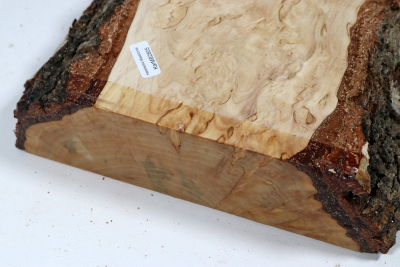 Brettabschnitt karelische Maserbirke  415x200x58mm - KarMB2805