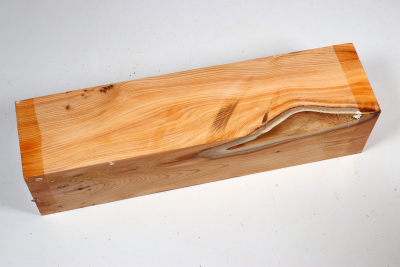 Square Yew Burl 315x85x85mm - Eib1709