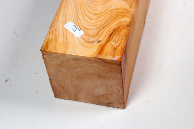Square Yew Burl 315x85x85mm - Eib1709