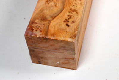 Square Yew Burl 320x83x83mm - Eib1710