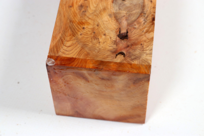 Square Yew Burl 340x70x70mm - Eib1721