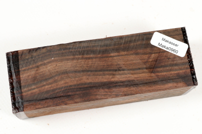 Square Macassar Ebony 125x43x40mm - Maka0960