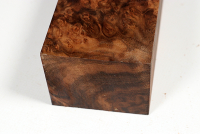 Square Walnut Burl stabilized 125x65x50mm - Stabi3849