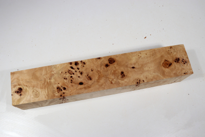 Kantel Pappel Maser 345x65x65mm- PapM0341