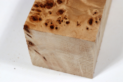 Kantel Pappel Maser 345x65x65mm- PapM0341