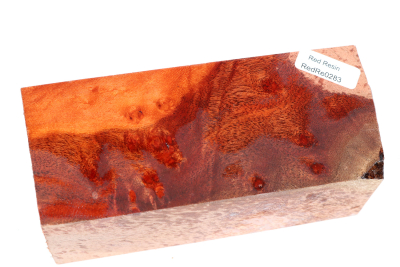 Red Resin Burl 135x55x55mm - RedRe0283