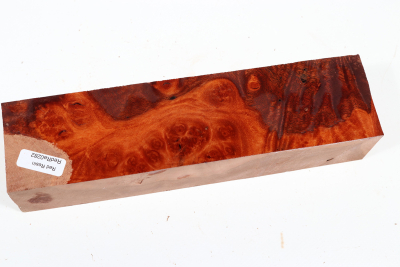 Red Resin Burl 205x52x42mm - RedRe0282