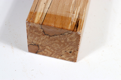 Square Beech spalted 305x65x65mm - GestBu0559