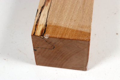 Square Beech spalted 305x65x65mm - GestBu0664