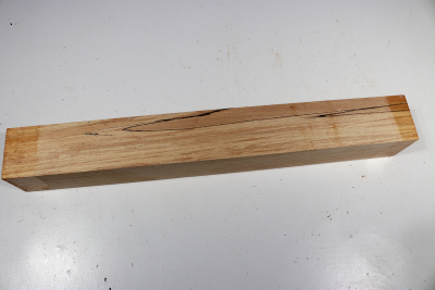 Square Beech spalted 390x50x50mm - GestBu0534