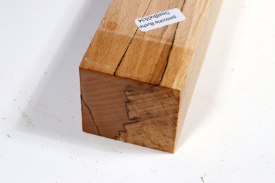 Square Beech spalted 390x50x50mm - GestBu0534