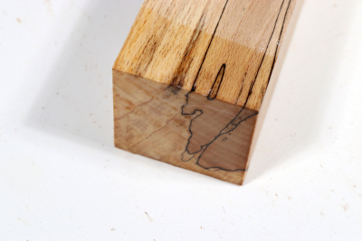 Square Beech spalted 390x50x50mm - GestBu0534