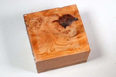Block Yew Burl 130x130x85mm - Eib1713