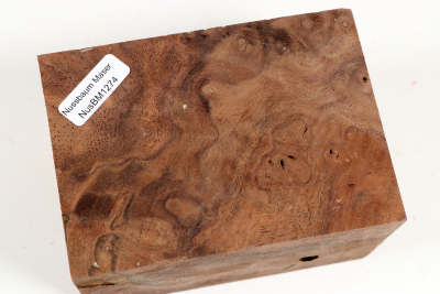 Block Walnut Burl 103x74x60mm - NusBM1274