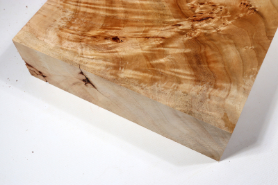 Block Poplar Burl 230x230x65mm  - PapM0328