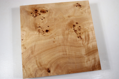 Block Poplar Burl 260x260x65mm  - PapM0324