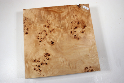 Block Poplar Burl 260x260x65mm  - PapM0324