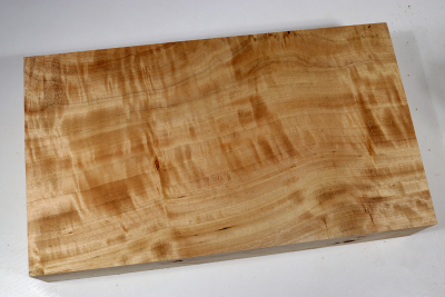 Block Poplar Burl 355x205x65mm  - PapM0331