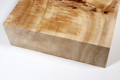 Block Poplar Burl 355x205x65mm  - PapM0331