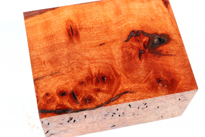 Block Red Resin Burl 100x75x50mm - RedRe0258