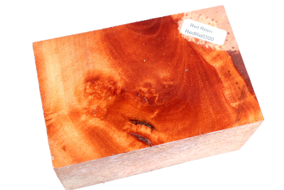 Block Red Resin Burl 113x74x58mm - RedRe0300