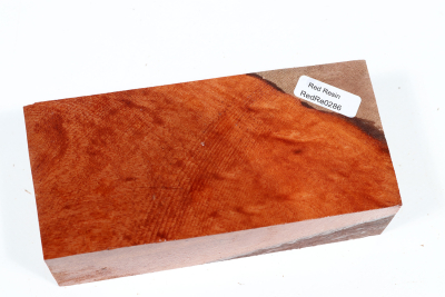 Block Red Resin Burl 130x62x37mm - RedRe0286