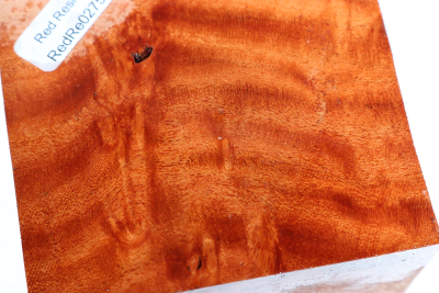Block Red Resin Burl 74x74x48mm - RedRe0275