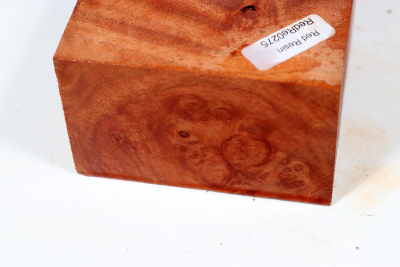 Block Red Resin Burl 74x74x48mm - RedRe0275