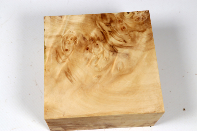 Klotz Rosskastanie Maser 88x86x50mm stabilisiert - Stabi3837